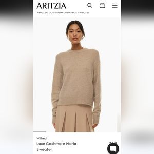 Wilfred (Aritzia) Luxe Cashmere Maria Sweater